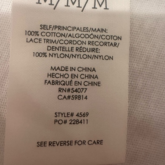 NWOT Cabi Flirt Unconventional Lace Blouse Top Romantic Feminine Sheer Sz Med - Picture 7 of 8